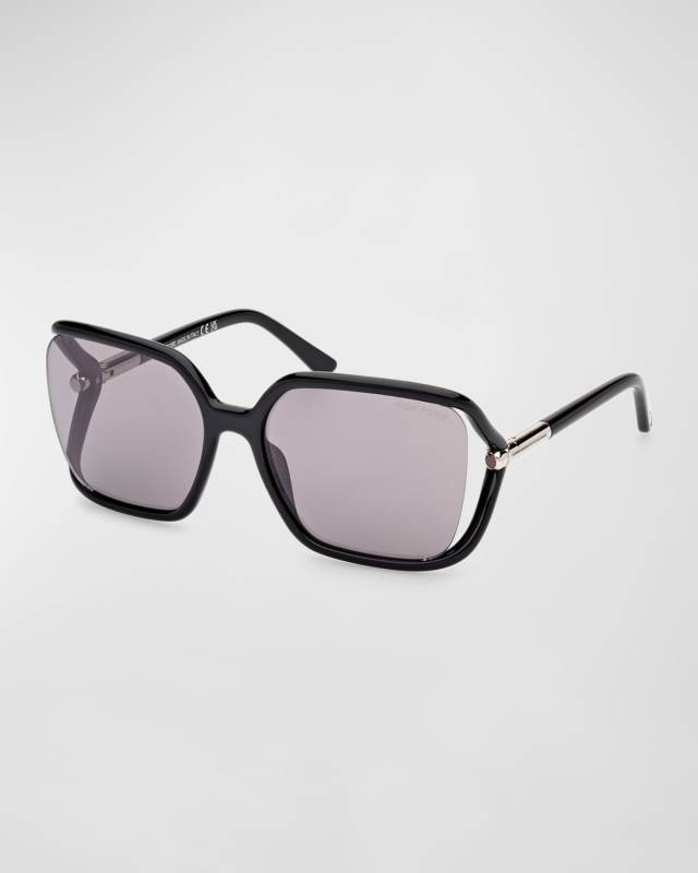 Solange-02 Cut-Out Metal & Acetate Butterfly Sunglasses